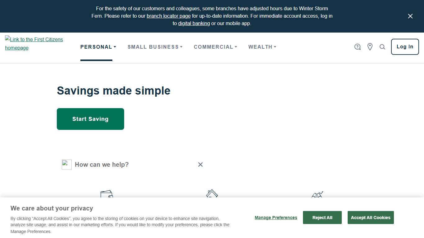 Personal Banking, Credit Cards, Loans First Citizens Bank